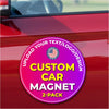 Custom Round Car Magnet