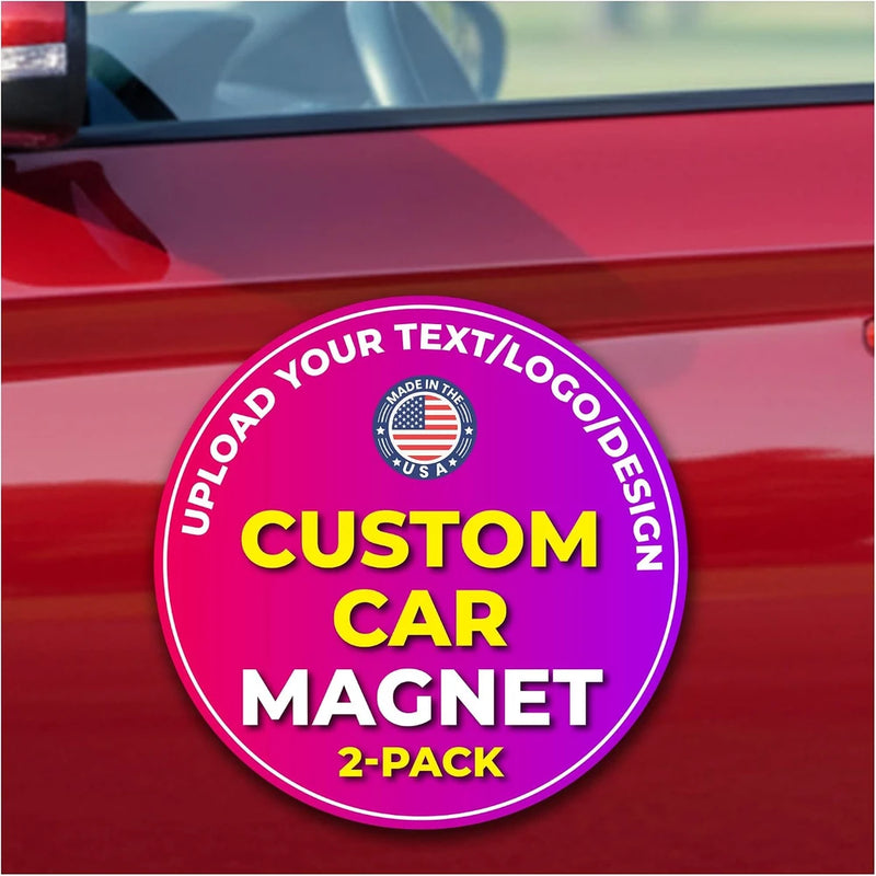 Custom Round Car Magnet